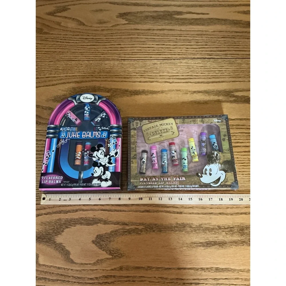 Disney Mickey Mouse Lip Balm Set Juke Balms & Day at the Fair 15pc Bundle New